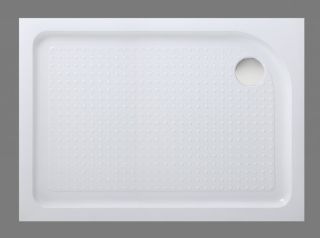 Душевой акриловый поддон 120x80см, правосторонний, белый BelBagno TRAY-BB-AH-120/80-15-W-R